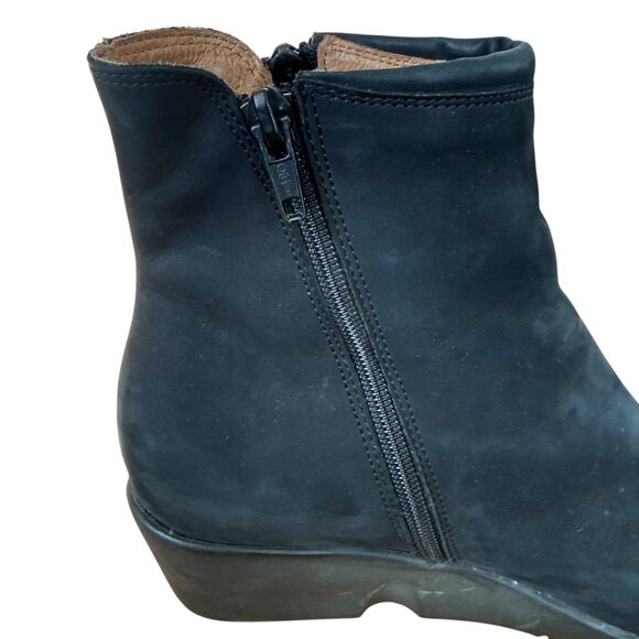 Zante women's black side zip ankle booties boots - Picture 4 of 9